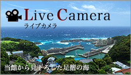 Live Cameraライブカメラ　当館から見下ろした足摺の海